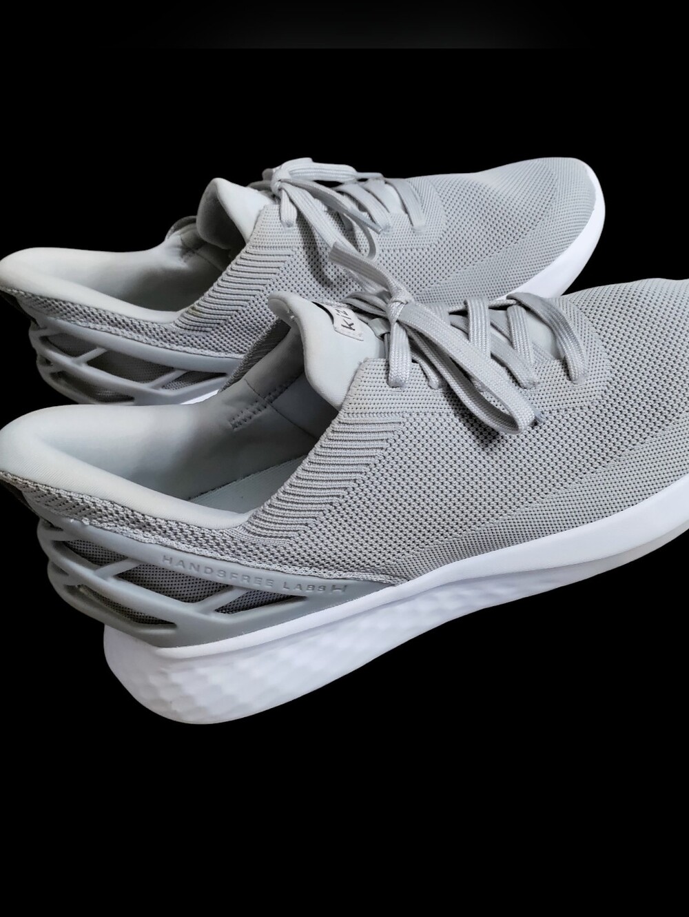 Kizik Athens Hands' Free Sneakers Mesh Ice Gray Low Top